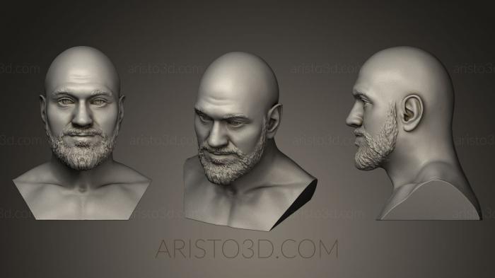Busts and bas-reliefs of famous people (BUSTC_0628) 3D model for CNC machine